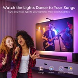 Govee H6199 DreamView T1 TV achtergrondverlichting sfeerverlichting 3,8 meter, RGBIC, Wifi, Bluetooth, voor 55 - 65 inch tv's