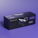 Neomounts ACE gaming DS70-256BL1 Gaming monitorarm Paars/zwart, Gasveer, Topfix, 180°-stop