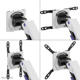 Neomounts DS70-256RD1 ACE gaming monitorarm Paars/zwart, Gasveer, Topfix, 180°-stop