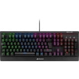 Sharkoon Skiller Mech SGK3, gaming toetsenbord Zwart, BE Lay-out, Kailh Red, RGB leds