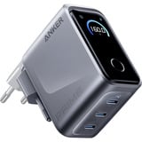 Anker Prime Charger (160W, 3 Ports, Smart Display) Grijs