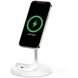 Belkin BOOSTCHARGE Pro 2-in-1 draadloze laadstandaard met MagSafe Wit