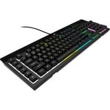 Corsair K55 RGB PRO, gaming toetsenbord Zwart, US lay-out, Membraan, RGB leds