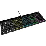 Corsair K55 RGB PRO, gaming toetsenbord Zwart, US lay-out, Membraan, RGB leds