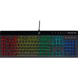 Corsair K55 RGB PRO gaming toetsenbord Zwart, US lay-out (QWERTY), Membraan, 100%, RGB leds