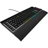 Corsair  K55 RGB PRO Gaming toetsenbord Zwart, US lay-out, Membraan, RGB-leds