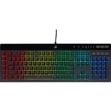 Corsair  K55 RGB PRO Gaming toetsenbord Zwart, US lay-out, Membraan, RGB-leds