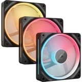 Corsair iCUE LINK LX120-R RGB Reverse Starterskit case fan Zwart, 3 stuks, 4-pin PWM