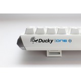 Ducky One 3 RGB TKL White, gaming toetsenbord Wit/zilver, BE Lay-out, Cherry MX Silent Red, RGB leds, TKL, ABS