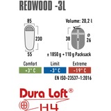 High Peak Redwood -3 L slaapzak Donkerrood/grijs