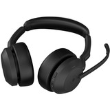 Jabra JBR Evolve2 55 MS Stereo Link380a on-ear headset Zwart