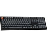Keychron K10 Max-H1Z, toetsenbord Zwart/grijs, BE Lay-out, Keychron Super Red, RGB leds, Hot-swappable, Bluetooth, 2.4GHz