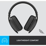 Logitech Zone Vibe 125 headset over-ear  Zwart, Bluetooth 5.2