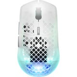 SteelSeries Aerox 3 Wireless Gen 2 gaming muis Wit/transparant, 26.000 dpi, RGB, 2,4 GHz