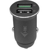 i-tec Car Charger 2x USB QC 3.0 36 W Zwart