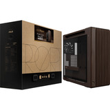 ASUS ProArt PA602 Wood Edition - Tempered Glass Panel big tower behuizing Houtkleur | 4x USB-A | 1x USB-C | Tempered Glass
