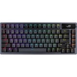ASUS ROG Azoth, gaming toetsenbord Gunmetal, US lay-out, ROG NX Red, RGB leds, Hot-swappable, TKL, USB 2.0, Bluetooth, 2,4 GHz