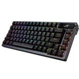 ASUS ROG Azoth, gaming toetsenbord Gunmetal, US lay-out, ROG NX Red, RGB leds, Hot-swappable, TKL, USB 2.0, Bluetooth, 2,4 GHz