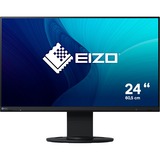 EIZO EV2460-BK 23.8" Monitor Zwart, HDMI, DisplayPort, VGA, DVI-D, 4x USB-A 3.2 (5 Gbit/s), USB-B 3.0