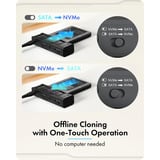 ICY BOX IB-2911MSCL-CU31 Clone en DockingStation Zwart, voor M.2 NVMe en 2.5"/3.5" HDD/SSD