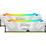 Kingston FURY 32 GB DDR5-6000 Kit werkgeheugen Wit, KF560C32RWAK2-32, Renegade RGB, XMP