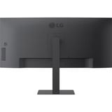 LG UltraWide 34U650A-B 34" curved monitor Zwart, 2x HDMI, DisplayPort, 3x USB-A, USB-B, USB-C, RJ-45