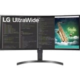 LG UltraWide 35WN75CP-B 35" curved monitor Zwart/zilver