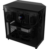 NZXT H6 Flow midi tower behuizing Zwart | 2x USB-A | 1x USB-C | Tempered Glass