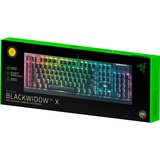Razer BlackWidow V4 X RGB mechanisch gaming toetsenbord Zwart, US lay-out (QWERTY), Razer Yellow, 100%