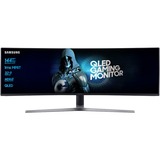 SAMSUNG LC49RG90SSRXEN 48.8" Curved Gaming Monitor Donkergrijs, 1x HDMI, 2x DisplayPort, 4x USB-A 3.2 (5 Gbit/s)