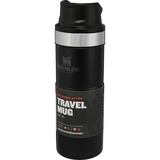 Stanley PMI Classic Trigger-Action Travel Mug 0.47L thermosbeker Zwart (mat), Matte Black Pebble 