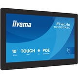 iiyama ProLite TW1023ASC-B3P 10.1" Public Display Zwart, Touch, mini HDMI, USB, LAN + PoE, Audio, Android 13