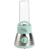 Bestron AFM200M Smoothie Maker blender Roestvrij staal/mint, Incl. 2 meng/drinkbekers