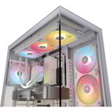 Corsair 3500X LX-R RGB iCUE LINK midi tower behuizing Wit | 2x USB-A | 1x USB-C | Tempered Glass