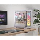 Corsair 3500X LX-R RGB iCUE LINK midi tower behuizing Wit | 2x USB-A | 1x USB-C | Tempered Glass