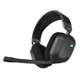 Corsair HS80 v2 MAX Wireless over-ear gaming headset Zwart/grijs, 2,4 GHz / Bluetooth, PlayStation, Switch, Smartphone, Pc