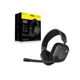 Corsair HS80 v2 MAX Wireless over-ear gaming headset Zwart/grijs, 2,4 GHz / Bluetooth, PlayStation, Switch, Smartphone, Pc