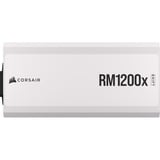 Corsair RM1200x SHIFT White, 1200W voeding  Wit, 8x PCIe, 1x 12VHPWR, Kabelmanagement