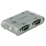 DeLOCK DeLOCK USB 2.0 zu 4 x Seriell Adapter Zilver