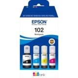 Epson Multipack Ecotank 102 inkt C13T03R640, Zwart, Cyaan, Magenta, Geel