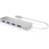 ICY BOX IB-HUB1425-C3 usb-hub Zilver, 4x USB-A 3.2 (5 Gbit/s)