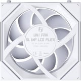 Lian Li UNI FAN SL-INF LCD FLEX 120 Reverse Wireless RGB case fans Wit, 3 stuks, 120 x 124 x 28 mm, PWM