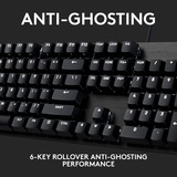 Logitech G413 SE mechanisch gaming toetsenbord Zwart, US-International lay-out (QWERTY), GL Tactile, 100%