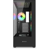 Sharkoon Sharkoon SK6 ARGB ATX midi tower behuizing Zwart | 2x USB-A | RGB | Window