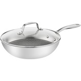 Tefal Wokpan Eternal Mesh, Ø 28cm bak-/braadpan Roestvrij staal, met glazen deksel