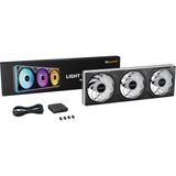 be quiet! Light Wings Pro IO 360mm Reverse RGB case fans Zwart, 3 stuks, 360 x 120 x 28 mm, Single Frame, Reverse