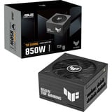 ASUS TUF Gaming Platinum modulaire 850 watt voeding  Zwart, 1x 12V-2x6, 3x PCIe