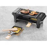 Bestron ARG150BW Raclette grill gourmetstel Zwart/houtkleur