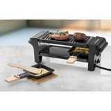 Bestron ARG150BW Raclette grill gourmetstel Zwart/houtkleur