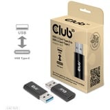 Club 3D USB-A 3.2 Gen 1 naar USB-C 3.2 Gen 1 adapter Zwart
